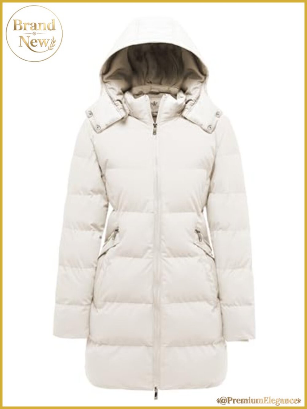 WenVen Women's Warm Thickened Parka Winter Puffer Jacket with Hood